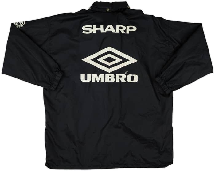 1994-95 Manchester United Umbro Hooded Rain Jacket - 8/10 - (L)