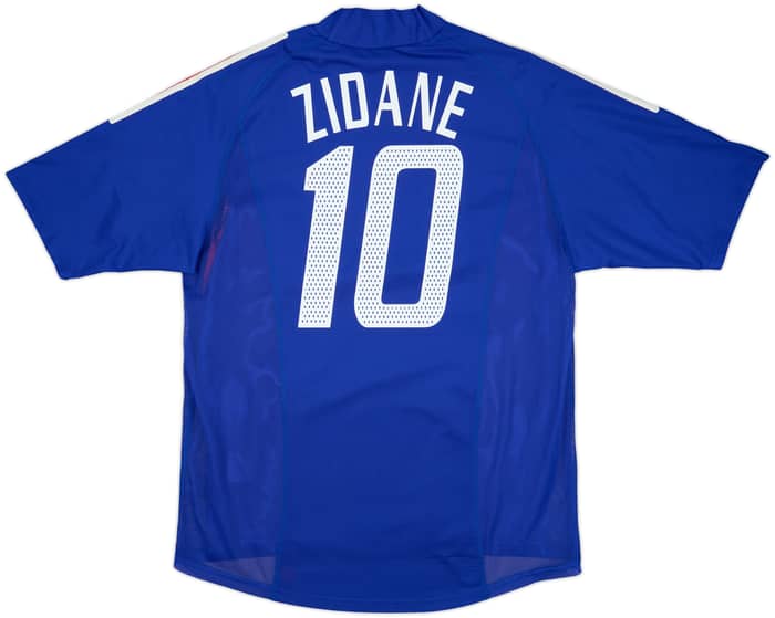2002-04 France Player Issue Home Shirt Zidane #10 - 7/10 - (L)