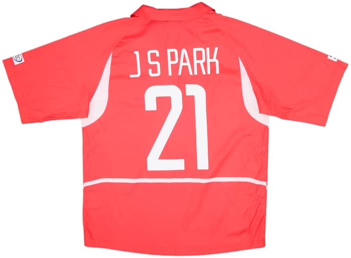 2002-03 South Korea Home Shirt J.S.Park #21 - 10/10 - (M)