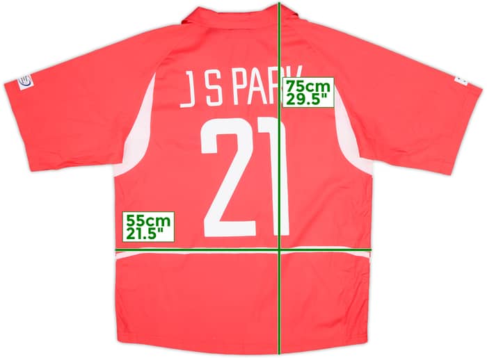2002-03 South Korea Home Shirt J.S.Park #21 - 10/10 - (M)