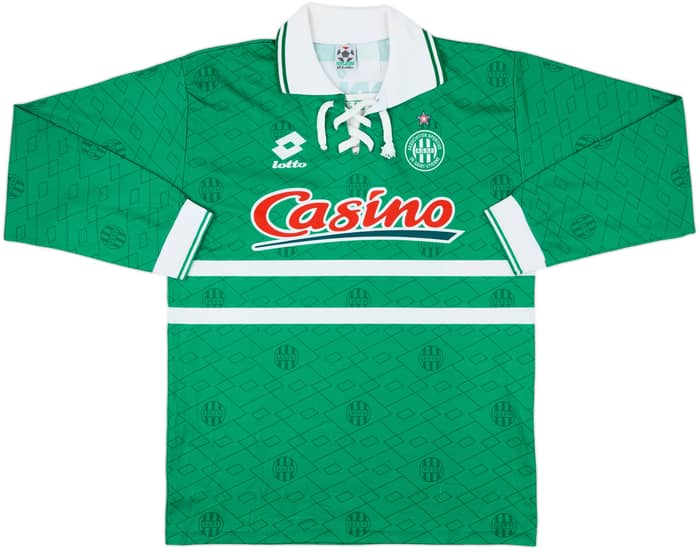 1995-97 Saint Etienne Home L/S Shirt - 8/10 - (L)