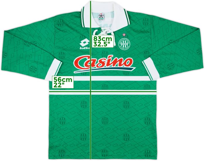 1995-97 Saint Etienne Home L/S Shirt - 8/10 - (L)