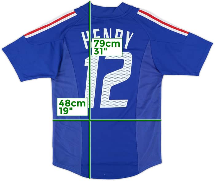 2002-04 France Home Shirt Henry #12 - 5/10 - (S)