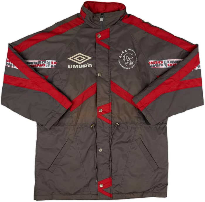 1995-96 Ajax Umbro Padded Bench Coat - 8/10 - (L)