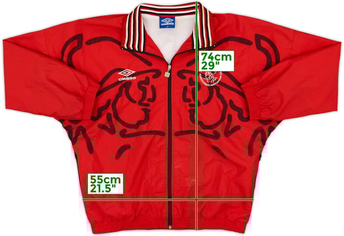 1995-96 Ajax Umbro Track Jacket - 8/10 - (M)