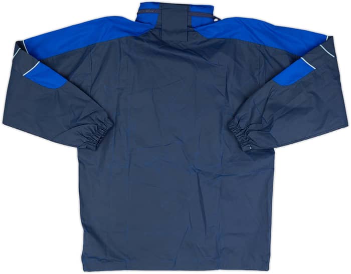2000-02 England Umbro Chaqueta impermeable con capucha y cremallera de 1/4 (M)