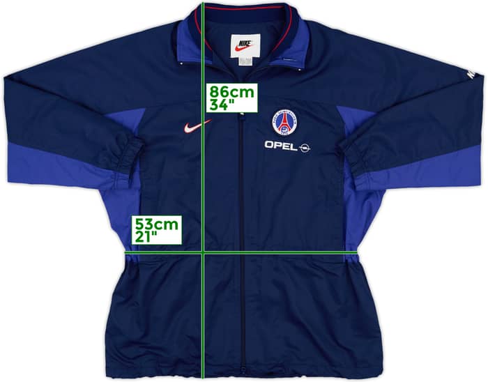 1998-99 Paris Saint-Germain Nike Rain Jacket - 8/10 - (L)