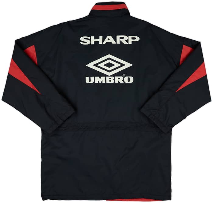 1992-93 Manchester United Umbro Padded Bench Coat - 7/10 - (L)