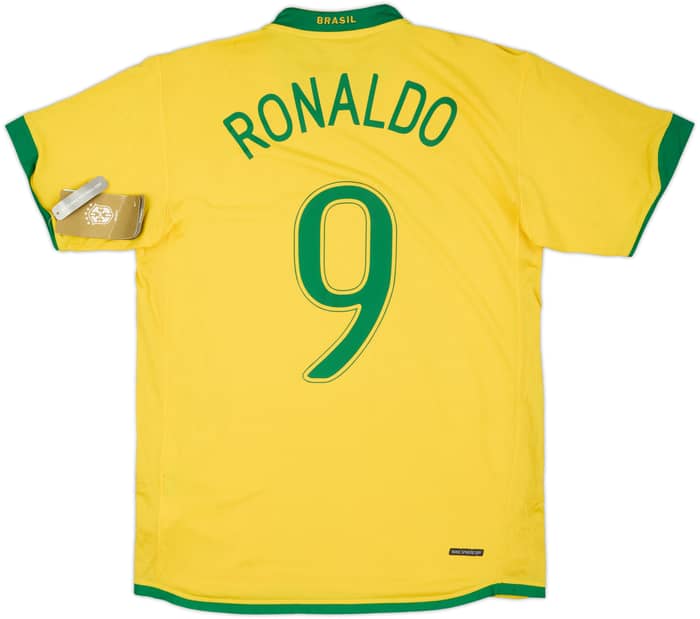 2006-08 Brazil Home Shirt Ronaldo #9 (M)