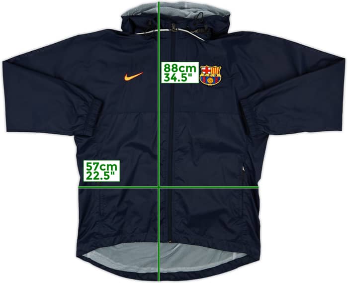 1999-00 Barcelona Nike Hooded Rain Jacket - 9/10 - (M)