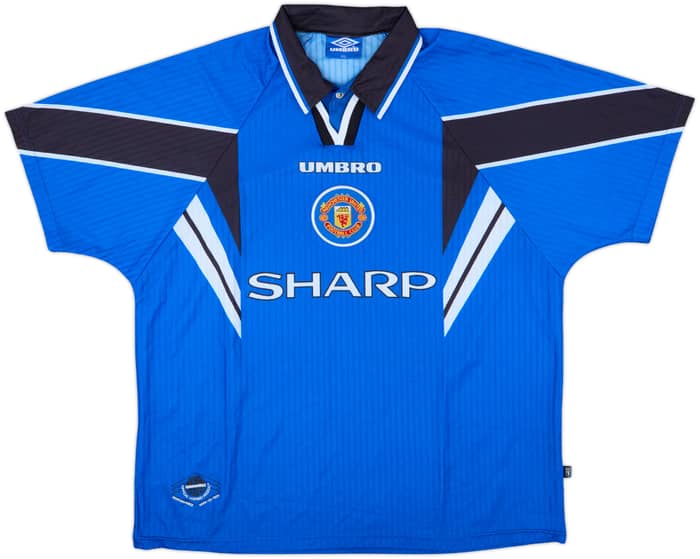 1996-98 Manchester United Third Shirt Cantona #7 - 8/10 - (XXL)