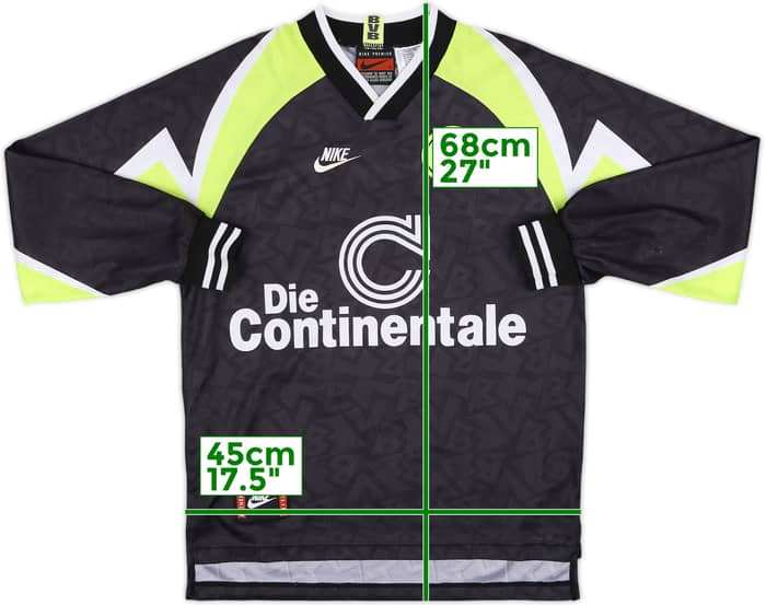 1995-96 Borussia Dortmund Deutscher Meister Away L/S Shirt - 8/10 - (S)