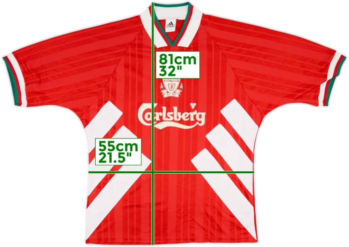 1993-95 Liverpool Home Shirt - 9/10 - (L/XL)