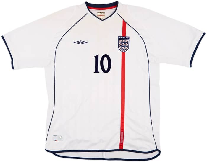 2001-03 England Home Shirt Owen #10 - 7/10 - (XXL)