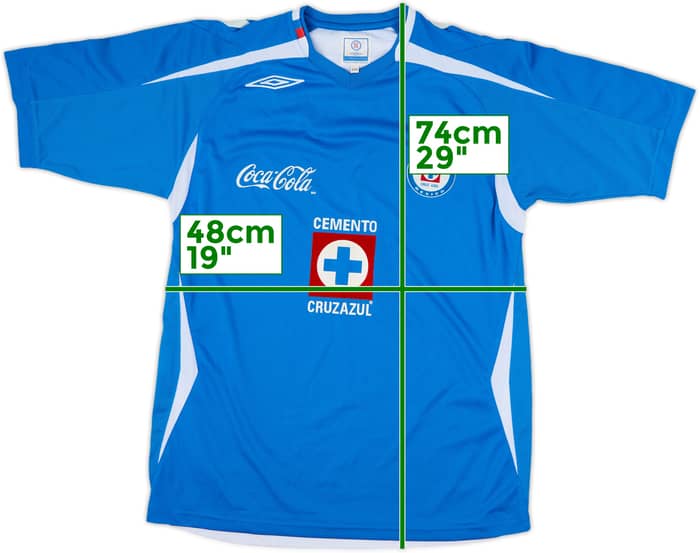 2008-09 Cruz Azul Home Shirt - 7/10 - (S/M)
