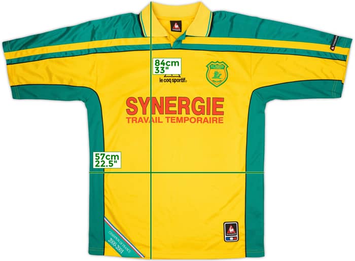 2001-02 Nantes Home Shirt - 9/10 - (XL)
