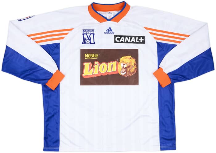 1999-00 Montpellier Match Issue Cup Away L/S Shirt Loko #11