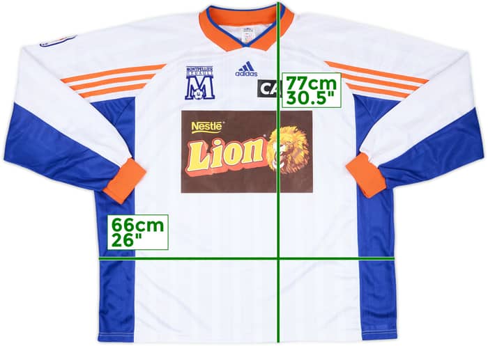 1999-00 Montpellier Match Issue Cup Away L/S Shirt Loko #11