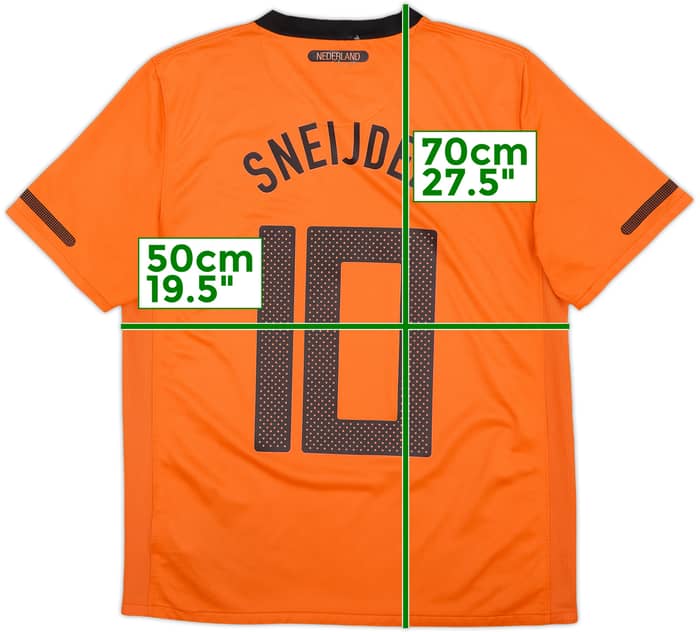 2010-11 Netherlands Home Shirt Sneijder #10 - 8/10 - (M)