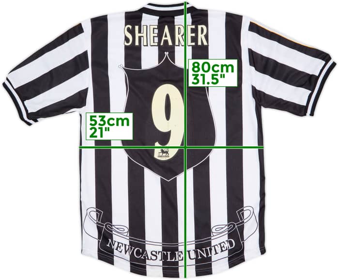 1997-99 Newcastle Home Shirt Shearer #9 (M)