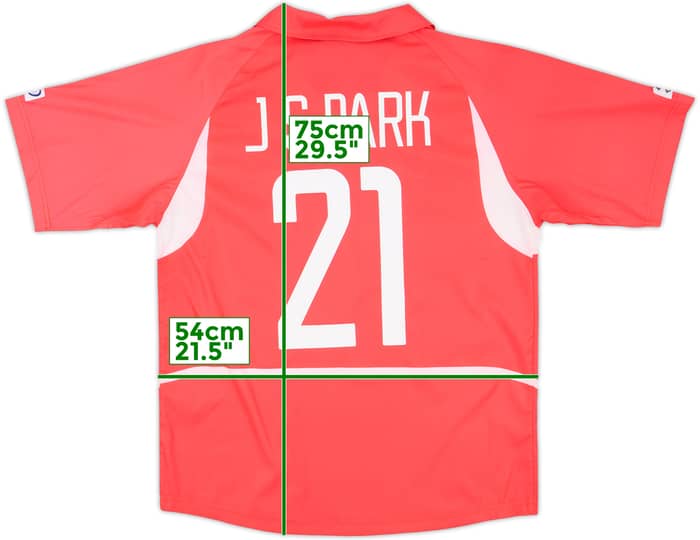 2002-03 South Korea Home Shirt J.S.Park #21 - 10/10 - (M)