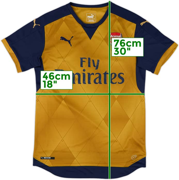 2015-16 Arsenal Away Shirt - 5/10 - (S)