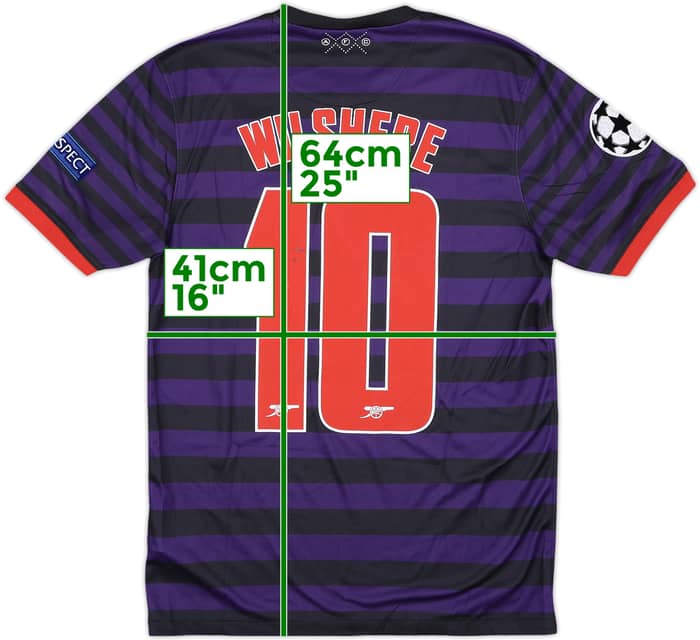 2012-13 Arsenal Away Shirt Wilshere #10 - 5/10 - (S)