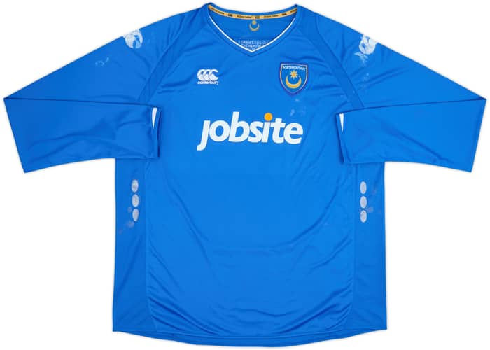 2009-10 Portsmouth Home L/S Shirt - 5/10 - (XXL)