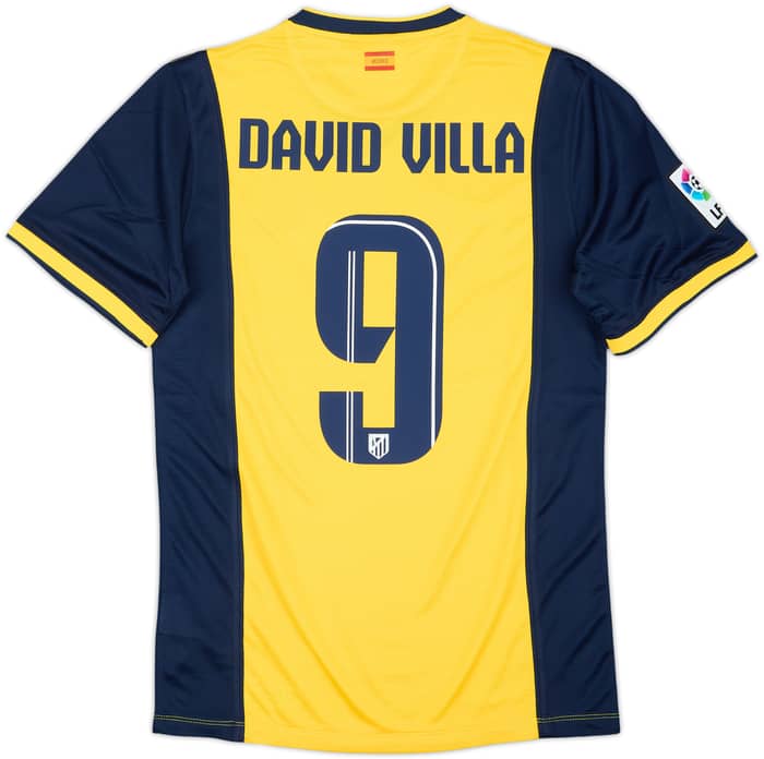 Camiseta de visitante del Atletico Madrid 2013-14 David Villa #9 - 8/10 - (S)