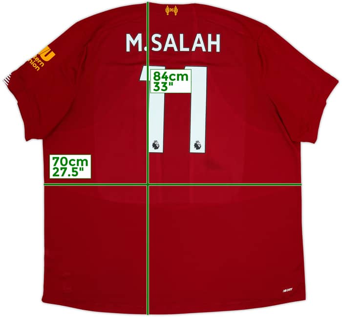 2019-20 Liverpool Home Shirt M.Salah #11 - 7/10 - (3XL)
