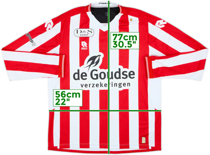2022-23 Sparta Rotterdam Home L/S Shirt - 8/10 - (L)