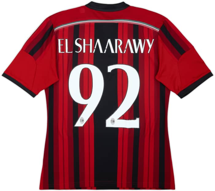 2014-15 AC Milan Home Shirt El Shaarawy #92 - 6/10 - (M)