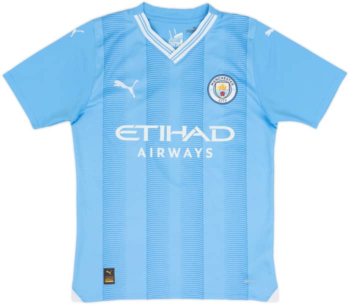 2023-24 Manchester City Home Shirt Haaland #9 - 8/10 - (S)