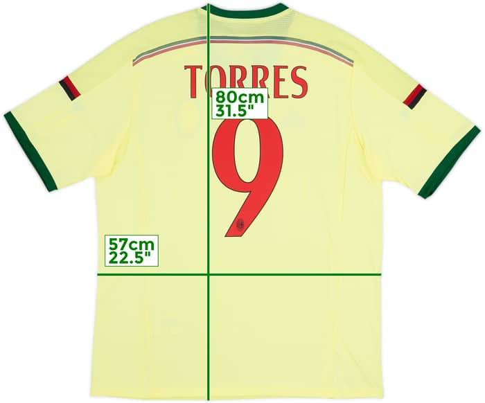 2014-15 AC Milan Third Shirt Torres #9 (XL)