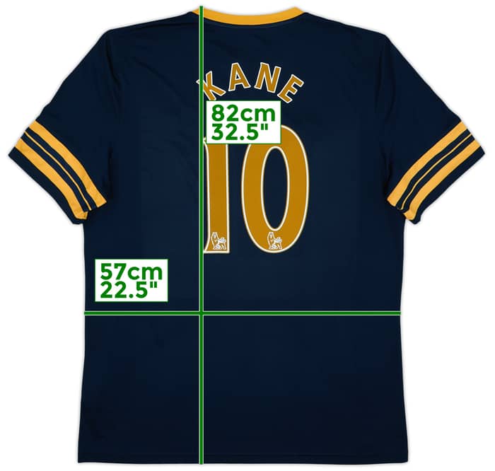 Camiseta de visitante del Tottenham 2016-17 Kane #10 - 8/10 - (XXL)