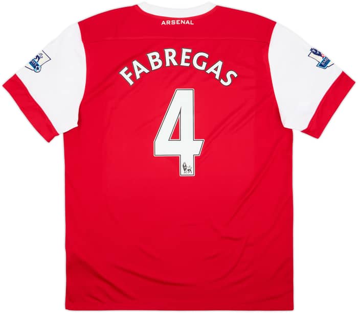2010-11 Arsenal Home Shirt Fabregas #4 - 6/10 - (XL)