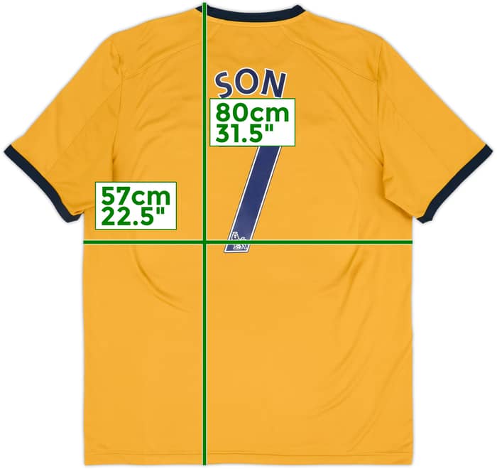 2016-17 Tottenham Third Shirt Son #7 - 8/10 - (XL)