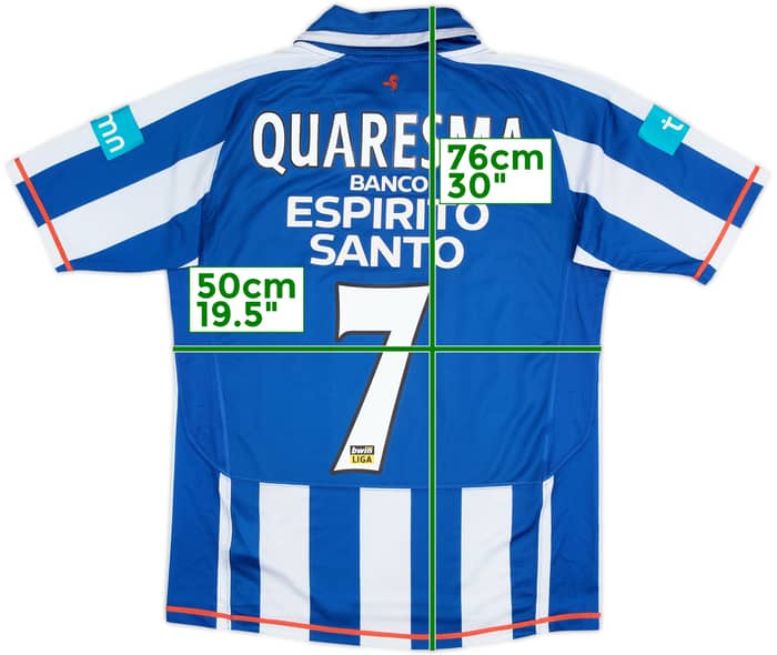 Camiseta de local del Porto 2007-08 Quaresma #7 - 7/10 - (M)