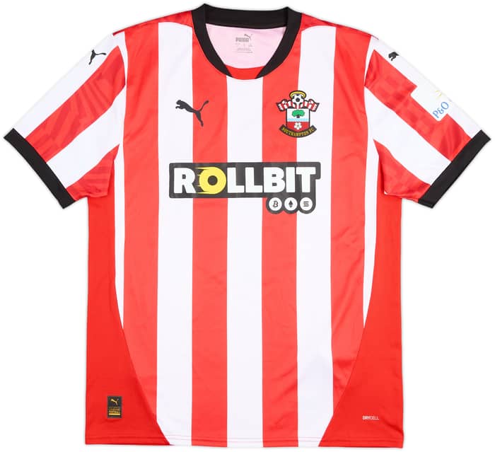 2024-25 Southampton Home Shirt Harwood-Bellis #6 - 9/10 - (L)