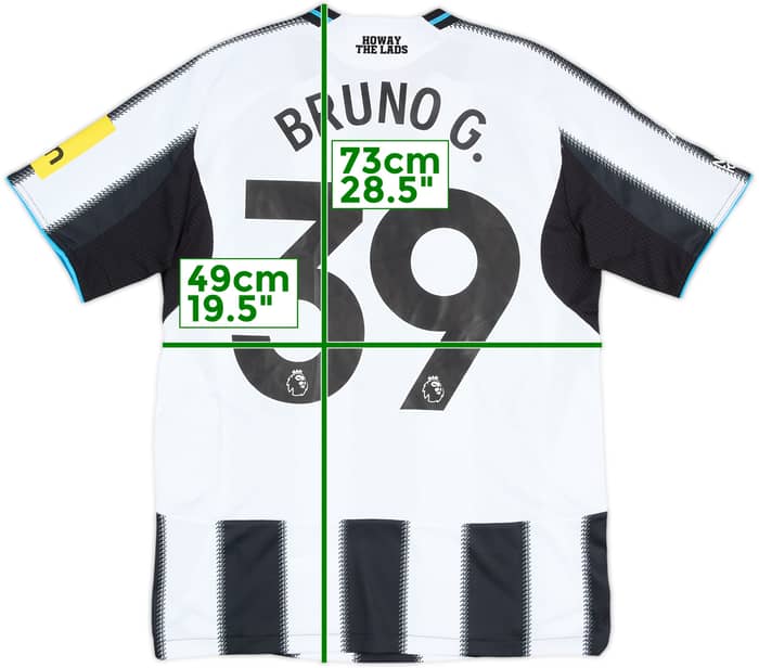 2025-26 Newcastle Match Issue Home Shirt Bruno G. #39