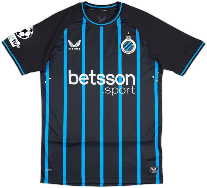 2025-26 Club Brugge Match Issue Champions League Home Shirt Siquet #41