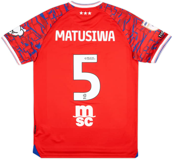 2025-26 Ipswich Match Issue Away Shirt Matusiwa #5