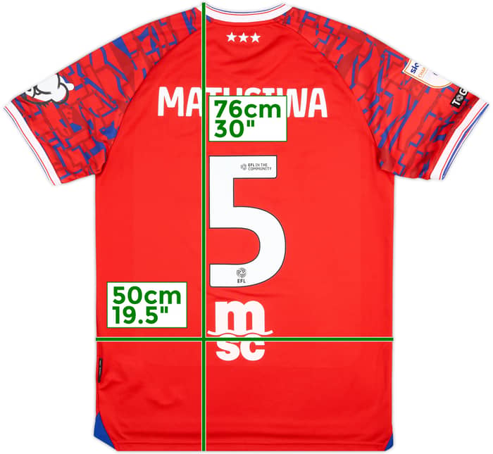 2025-26 Ipswich Match Issue Away Shirt Matusiwa #5