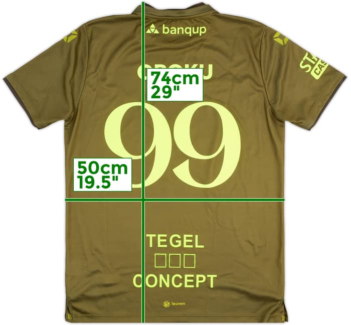 2025-26 OH Leuven Match Issue Away Shirt Opoku #99