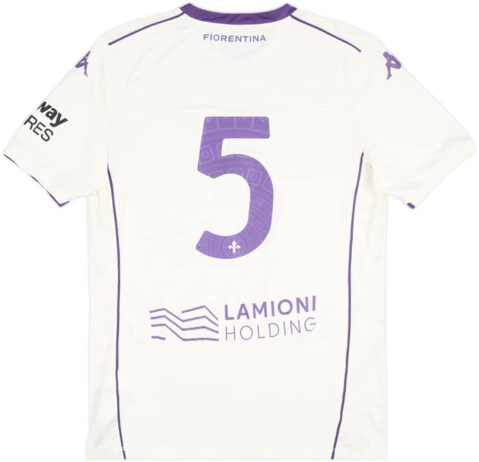 2025-26 Fiorentina Match Issue Away Shirt #5 (Pongracic)