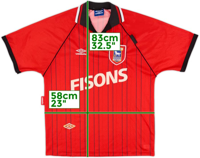 1993-95 Ipswich Away Shirt - 4/10 - (XL)