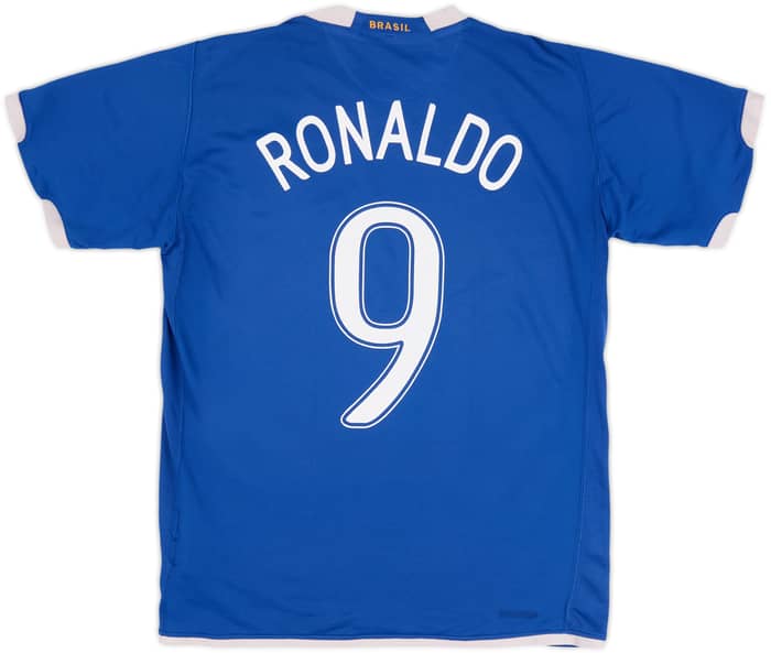 2006-07 Brazil Away Shirt Ronaldo #9 - 5/10 - (M)