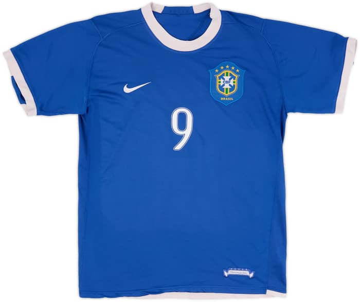 2006-07 Brazil Away Shirt Ronaldo #9 - 5/10 - (M)