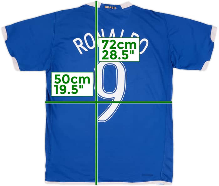 2006-07 Brazil Away Shirt Ronaldo #9 - 5/10 - (M)