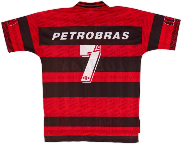 1996-97 Flamengo Home Shirt #7 - 8/10 - (L)